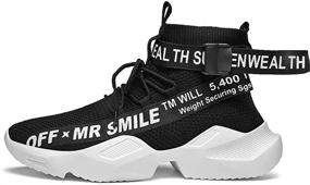 img 3 attached to 👟 YOHI Running Fashion Sneakers: Ultimate Breathability for Men's Active Footwear