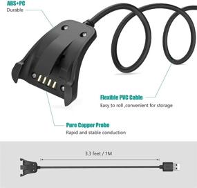 img 2 attached to 🔌 TUSITA USB кабель для зарядки 100см - Совместимый с Tomtom Runner 2 3, Spark 1 3, Golfer 2 SE, Adventurer - Аксессуары для умных часов