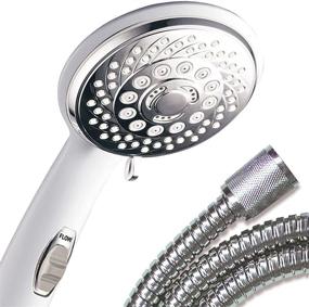 img 3 attached to HotelSpa Designer White/Chrome-Face Spiral Handheld with Patented ON/OFF Pause Switch
