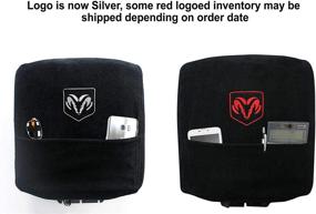 img 3 attached to 🚗 Seat Armour Black Console Cover for Dodge Ram Models with Bucket Seats - Custom Fit, Officially Licensed with Ram Embroidered Logo