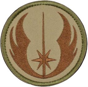 img 1 attached to 🔥 Tactical Military Morale Patches Khaki - Boost Morale with Stylish Patches