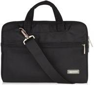 👜 qishare 10-12 inch black multi-functional briefcase/messenger case for macbook air & hp stream logo