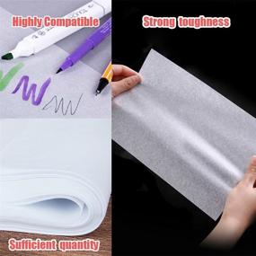 img 1 attached to 400 Sheets White Translucent Tracing Paper for Sketching, Calligraphy, Architecture Transfer - Ideal for Trace Images, Preliminary Drawing & Overlays (8.5 X 11 Inch)