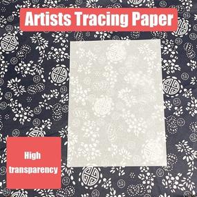 img 2 attached to 400 Sheets White Translucent Tracing Paper for Sketching, Calligraphy, Architecture Transfer - Ideal for Trace Images, Preliminary Drawing & Overlays (8.5 X 11 Inch)