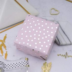 img 3 attached to 🎁 RUSPEPA Wrapping Paper Roll - Small Irregular Dots Design on Baby Pink Background with Silver Foil - Ideal for Wedding, Birthday, Baby Shower, Congratulations, Holidays - Size: 30 inches X 16 feet