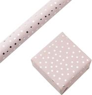 🎁 ruspepa wrapping paper roll - small irregular dots design on baby pink background with silver foil - ideal for wedding, birthday, baby shower, congratulations, holidays - size: 30 inches x 16 feet logo