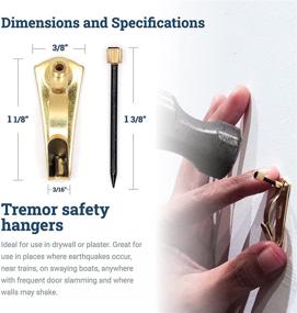 img 3 attached to 🖼️ Secure Your Pictures with Earthquake Hangers 30 lb - 15 Pack - Tremor Hanger - Picture Hang Solutions