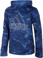 adidas allover pullover hoodie: 👕 medium boys' clothing for active comfort logo