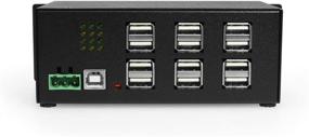 img 3 attached to Coolgear Industrial 12-Port USB 2.0 Powered Hub - PC-MAC DIN-Rail Mount Solution