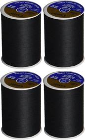 img 1 attached to 🧵 High-Quality 4-PACK Dual Duty All-Purpose Thread: 400yds Black 230a-2