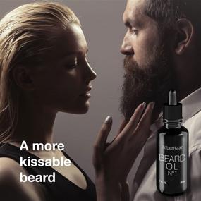 img 1 attached to 🧔 ZilberHaar Organic Beard Oil №1 - Natural Beard Growth and Hydration with Pure Moroccan Argan and Jojoba Oil - 1 oz - Includes Free Beard Comb Gift