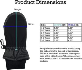 img 1 attached to 🧥 Keep Boys Warm and Stylish with NIce Caps Thinsulate Waterproof Colorblock Accessories for Cold Weather