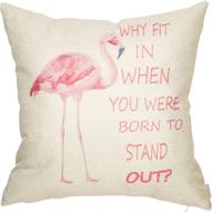 fahrendom flamingo décor motivational nursery sign: stand out with this home decorative throw pillow case logo