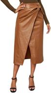 💃 sweatyrocks women's elegant leather medium skirts: stylish women's clothing solution logo