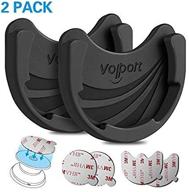 🚗 volport car mount phone holder: 2 pack black silicone holder for pops collapsible grips & stand logo