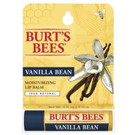 💋 burt's bees vanilla bean lip balm - 0.15 ounce tube logo