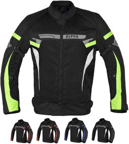 img 4 attached to ALPHA CYCLE GEAR BREATHABLE BIKERS RIDING PROTECTION MOTORCYCLE JACKET MESH CE ARMORED (GREEN LANE