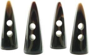 img 1 attached to 🧥 Batino Resin Horn Toggle Buttons: Ideal for Coat Jacket Sewing Craft and DIY Garment Accessories - Pack of 30