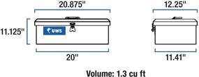 img 3 attached to Универсальная алюминиевая инструментальная коробка UWS EC20111, 20 дюймов