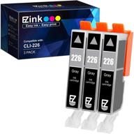 🖨️ e-z ink (tm) compatible cli-226 cli226 cli 226 ink cartridge replacement for canon pixma mg6120 mg6220 mg8120 mg8220 mg8120b - gray (3 pack) logo