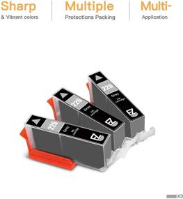 img 3 attached to 🖨️ E-Z Ink (TM) Compatible CLI-226 CLI226 CLI 226 Ink Cartridge Replacement for Canon Pixma MG6120 MG6220 MG8120 MG8220 MG8120B - Gray (3 Pack)