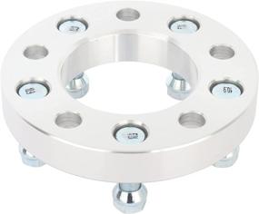 img 1 attached to 🔧 ECCPP 4x 1 inch 5 lug Wheel Spacers: 5x127 to 5x127, 5x5 to 5x5 | 1/2" Studs | Compatible with Commander, Grand Cherokee, Wrangler