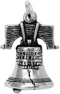 raposa elegance sterling silver liberty bell charm: exquisite 16mm x 13.5mm jewelry piece logo