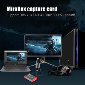 img 2 attached to 📹 Mirabox 4K Capture Card - USB3.0 HDMI Game Capture with 4K@60Hz Input and Pass-through, 1080P 60FPS USB3.0 Camlink for DSLR, Switch, PS4, PS5 - OBS Compatible - Windows 7/8/10, Mac OS, Linux - Game Live Streaming and Recording