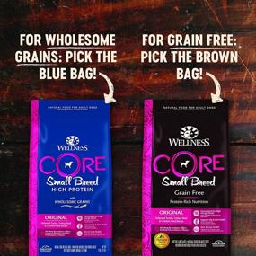 img 1 attached to 🐶 Wellness CORE Grain Free Small Breed Turkey Dry Dog Food: High Protein, Natural, Made in USA, No Meat by-Product, Fillers, Artificial Flavors, or Preservatives, for Adult Dogs