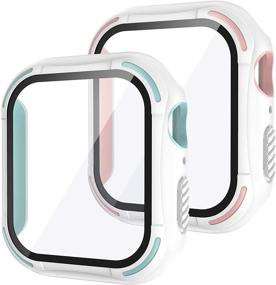 img 4 attached to [2Pack] Tensea For Apple Watch Screen Protector Case SE Series 6 5 4 44Mm 40Mm Accessories