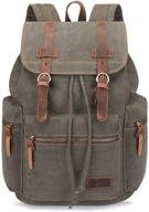 bluboon vintage backpack leather rucksack backpacks for casual daypacks logo