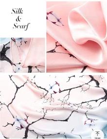 img 2 attached to Mulberry Shawls Headscarf Oblong Blossoms Women's Accessories