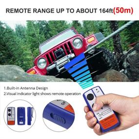 img 3 attached to 🔌 WATERWICH 12V 250A Winch Solenoid Relay Contactor with 2pcs Wireless Remote Control Kit & 6 Protecting caps - Universal for Truck Jeep ATV SUV 2000-5000lbs Winches