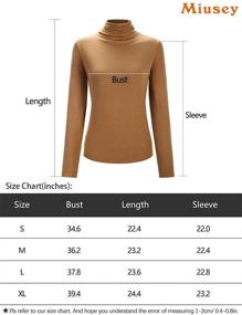 img 1 attached to Miusey Juniors Turtleneck Pullover Lightweight Women's Clothing