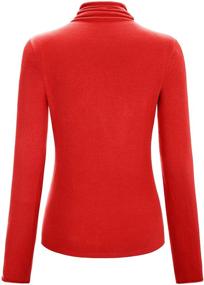 img 2 attached to Miusey Juniors Turtleneck Pullover Lightweight Women's Clothing