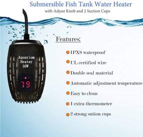 img 3 attached to Mylivell Submersible Thermostat Adjustable Temperature Fish & Aquatic Pets