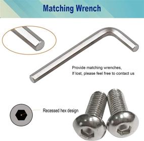 img 2 attached to Rustproof License Plate Screws- Stainless Steel Car Tag Bolts For Locking Front Or Rear Frame
