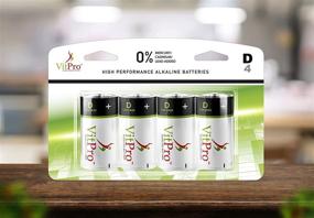 img 2 attached to VitPro D Cell Alkaline Batteries 4-Pack - Long Shelf Life, Convenient Open Design, Premium Quality Batteries