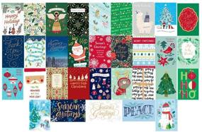 img 4 attached to 40-Count Christmas Card Bundle, Bulk Variety by American Greetings - Deluxe Collection