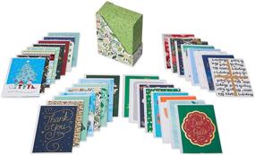 img 3 attached to 40-Count Christmas Card Bundle, Bulk Variety by American Greetings - Deluxe Collection