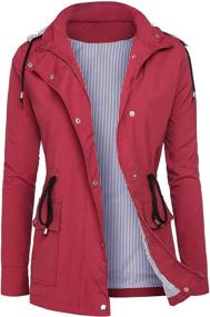 img 2 attached to 🌧️ DOSWODE Raincoats: Waterproof Detachable Windbreaker for Women's Coats, Jackets & Vests