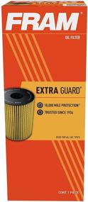 img 3 attached to 🚗 Fram Extra Guard CH8158 Cartridge Oil Filter - 10,000 Mile Change Interval