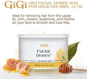 img 3 attached to 🧖 Gentle Hair Removal: GiGi Facial Honee Wax for Delicate Skin - 14 oz