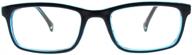 👓 blue light blocking reading glasses for men and women: visual plus anti-eyestrain glasses, computer, gaming, and tv glasses (blue, 3.00 strength) logo