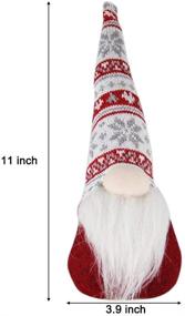 img 1 attached to 🎄 Juegoal Handmade Plush Gnome Santa Scandinavian Swedish Tomte, Christmas Elf Toy Holiday Present, Winter Table Decor, Set of 3