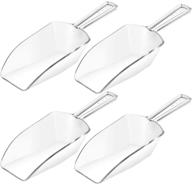 🍴 versatile kitchen scoops - ice, bath, food, candy, sugar scoop (7.5 inches long) for kitchen, bar, party, wedding logo