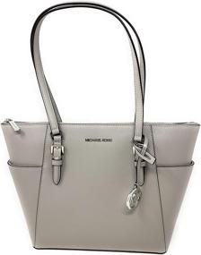 img 3 attached to Michael Kors Charlotte Signature Large Women's Handbags & Wallets