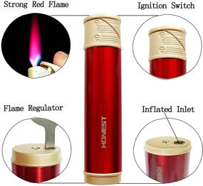 img 3 attached to Lighters Refillable Windproof Adjustment Adjustable