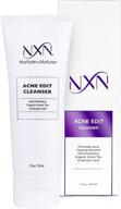 nxn acne facial cleanser - salicylic acid face wash with green tea & probiotics to treat skin, stop blemishes & breakouts logo