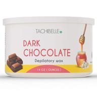 tachibelle professional hair removal dark chocolate wax - advanced 14 oz depilatory wax from italy logo